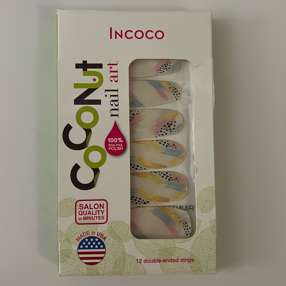 Incoco Coconut Nail Art Strips with Pastel hues - Painted Muse Made in the USA